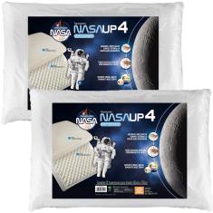Imagem de Travesseiro Nasa Up4 Alto 14cm Altura - Kit Com 2 Peças - Fibrasca