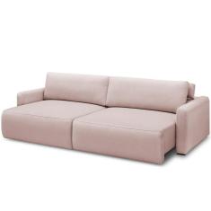 Imagem de Sofá Retrátil Reclinável Para Sala De Estar Living 210cm Sevilha F04 Veludo Rosê