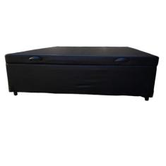 Imagem de Cama Box Baú Casal Sintético Preto - Imperium do Sono