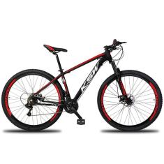 Imagem de Bicicleta Aro 29 Ksw 27v Freio Hidráulico C-trava E K7 11-40 - - 19 Preto-vermelho E Branco