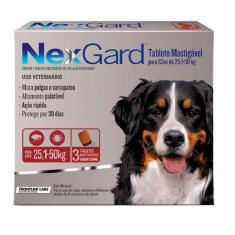Imagem de Nexgard  Antipulgas E Carrapatos Cães 25,1 A 50kg C/3 Comprimidos - Of