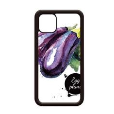 Imagem de Capa Eggplant Vegetable Tasty Healthy Watercolor para iPhone 11 Pro Max para Apple Mobile Case