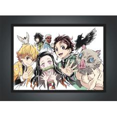 Imagem de Quadro Anime  Demon Slayer Desenho Com Moldura G02