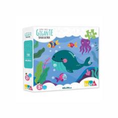 Imagem de Brinquedo Educativo Quebra Cabeça Gigante Fundo Do Mar Babebi