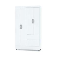 Imagem de Guarda Roupa Solteiro 4 Portas 102 cm Rio Plus Branco - Pallazio