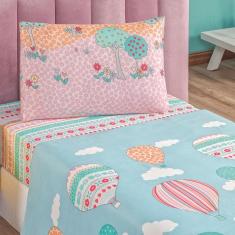 Imagem de Jogo Cama Lençol Fantasy Solteiro Infantil Microfibra 3 Peças - Balão