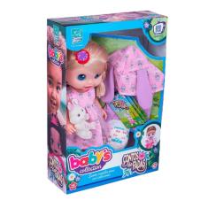 Imagem de Boneca Babys Collection Conto De Fadas Loira Com Coelhinho 385 - Diver Toys