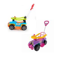 Imagem de Carrinho de Brinquedo Jip Jip Infantil Empurrador com Buzina