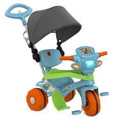 Imagem de Triciclo Velotrol Com Capota, Passeio e Pedal, Bandeirante, Cor: Multicor, Tamanho: Medio