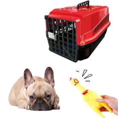 Imagem de Caixa Transporte Resistente N2 E Mordedor Galinha Plastico - MecPet