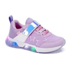 Imagem de Tênis Klin Light Com Led 604056 Lavanda/Holográfico-Unissex