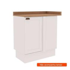 Imagem de Balcão de Cozinha de Canto Iluminata 1 PT Branco - GENIALFLEX