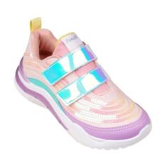 Imagem de Tênis de Led Infantil Pampili SPK 35 Rosa com Paetê 683.008-Feminino