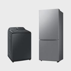 Imagem de Lavadora Smart Digital Inverter WA23B Black 23kg 220V + Geladeira Samsung bmf RB50DG6020S9BZ SmartThings 462L Inox Look 220v