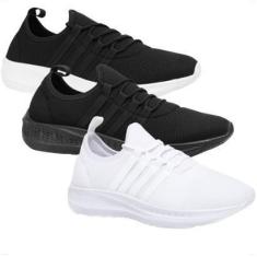 Imagem de Kit 3 Pares Tênis Lasyn Shoes Esportivo Ultra Leve Confortável-Unissex