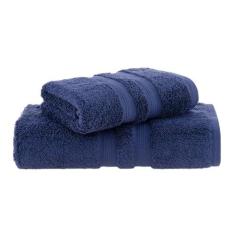 Imagem de Jogo de Toalhas Buddemeyer Algodão Egípcio Gigante Azul 2 peças