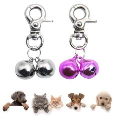 Imagem de SCENEREAL Sinos para coleiras de cachorro – Pacote com 2 anéis para pendurar acessórios de sino para cães e gatos, pingente de coleira para animais de estimação com clipes de pressão resistentes,