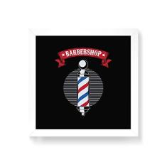 Imagem de Arte Maníacos Quadro Decorativo Barbershop Pirulito - 50x50cm (Moldura em laca )