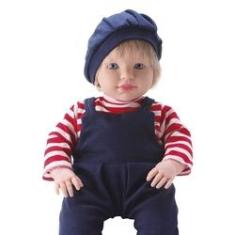 Imagem de Boneco Bebe Grande Loui Com Cabelo Loiro - Bambola Brinquedo