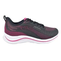 Imagem de Tênis Feminino Olympikus Apolis Preto Pink Moda Fitness Caminhada