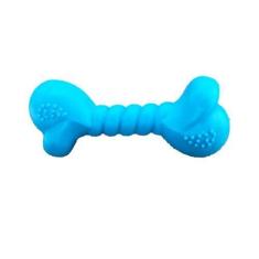 Imagem de Osso Mordedor Maciço Brinquedo Aroma Bacon Para Cães 10cm M - Brinqpet
