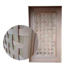 Imagem de Porta Pivotante Couro Trançado Eucalipto 2,13x0,87