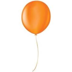 Imagem de Balão Profissional Premium Uniq 16" 40cm - Laranja Ambar - São Roque - 10 Unidades