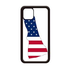 Imagem de New Hampshire USA Mapa Estrelas Listras Bandeira Formato para iPhone 12 Pro Max Capa para Apple Mini Mobile Case