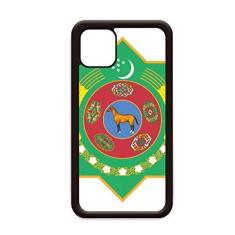 Imagem de Capa Turcomenistão com emblema nacional da Ásia para iPhone 12 Pro Max para Apple Mini Mobile Case