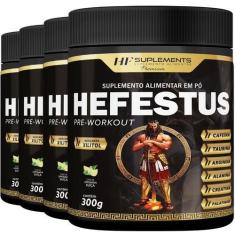Imagem de 4X Hefestus Pré Treino 300G Limonada Suiça Hf Suplements