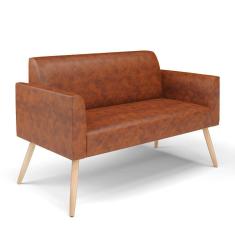 Imagem de Sofá Namoradeira Pés Palito Natural Marisa Corano Nozes D03 - D'rossi