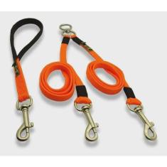 Imagem de Guias Coleiras Guia Para Caes Guia Cães Guia Dupla Guia Pet (Laranja)