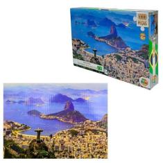 Imagem de Quebra-Cabeça 1000 Peças Puzzle Infantil  Acrópole De Athenas Cristo R