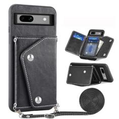 Imagem de Asuwish Capa de celular para Google Pixel 7A 5G 2023 com protetor de tela de vidro temperado, suporte para cartão de crédito, alça transversal, acessórios de couro para celular Pixel7A A7, mulheres,