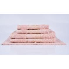 Imagem de Jogo Toalha de Banho Gigante 5 Pçs Barroca Cavhome, Rosê