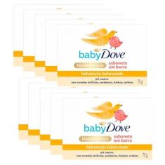 Imagem de Kit Sabonete Em Barra Baby Dove Hidratação Balanceada 75g 10 Unidades