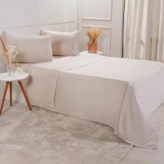 Imagem de Jogo de Cama Queen Serenitá 4 Pçs Bordado Festonê 158x198x35cm - Bene 