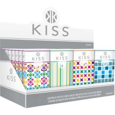 Imagem de Lenços de Papel Folha Tripla Display - 28 embalagens c/ 10 folhas - Kiss