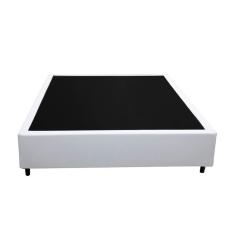 Imagem de Cama Box Solteiro 88 Branco Sintetico - Santo Box