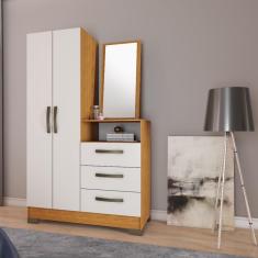 Imagem de Cômoda 2 Portas 3 Gavetas Espelho Nt5165 Notável Móveis