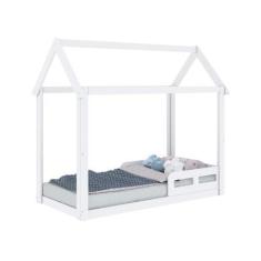 Imagem de Cama Casinha Montessoriano Infantil Analu Branco Carolina Baby