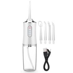 Imagem de Irrigador Oral Jato D'água Higiene Bucal Sem Fio (Branco)