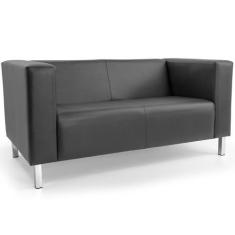 Imagem de Sofá 02 Lugares Para Sala Decorativa Kubo 153 Cm Corano Cinza - Nexta