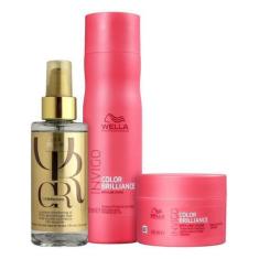 Imagem de Kit Wella Invigo Color Brilliance + Oil Reflections (3 Produtos) - WEL