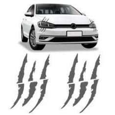 Imagem de Par De Adesivos Do Farol Garra Arranhão Carro Universal