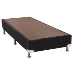 Imagem de Cama Box Base Universal Solteiro Courano Black (88x188x30) - Luckspuma