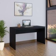 Imagem de mesa de escritório e preta 135 cm