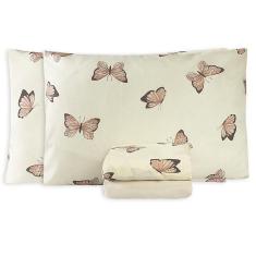 Imagem de Jogo De Lençol Queen Essencialle 150 Fios 4 Peças Borboletas