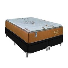 Imagem de Cama Box Queen Baú Preto Colchão De Molas Toronto Europillow - Portobe