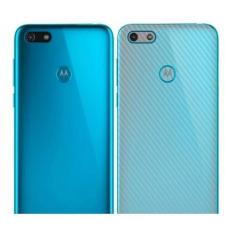 Imagem de Película Traseira Adesivo Skin Fibra Carbono Moto E6 Play - Innova